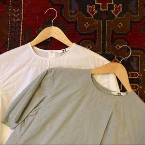 2 Uniqlo Short Sleeve Blouses